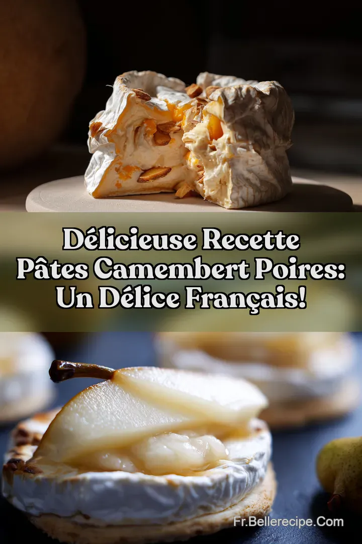 D&eacute;licieuse recette p&acirc;tes camembert poires: Un d&eacute;lice fran&ccedil;ais!