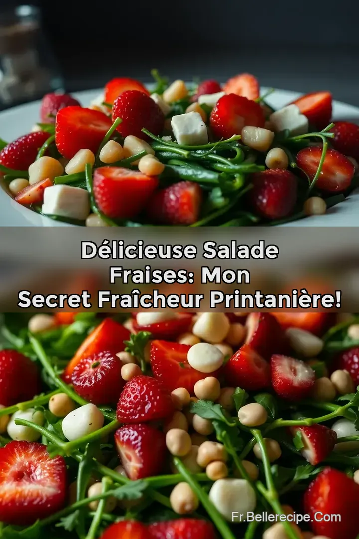 D&eacute;licieuse Salade Fraises: Mon Secret Fra&icirc;cheur Printani&egrave;re!