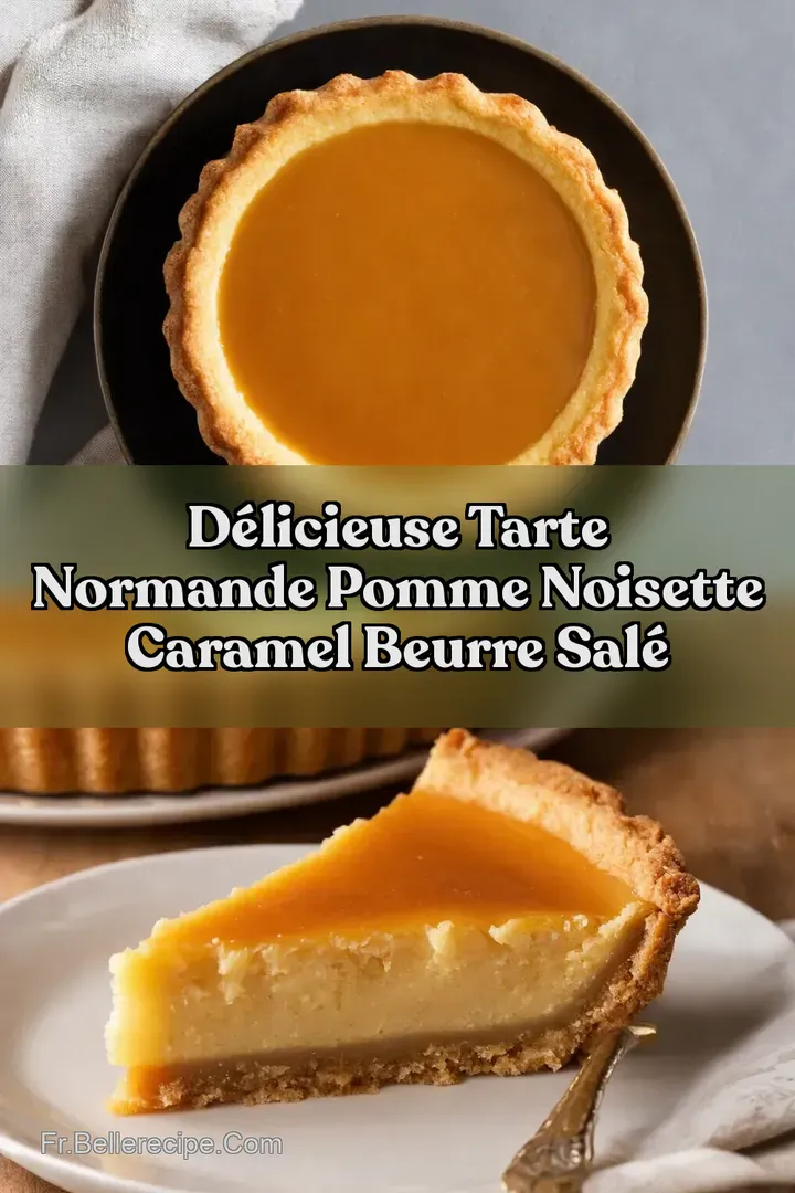 D&eacute;licieuse Tarte Normande Pomme Noisette Caramel Beurre Sal&eacute;