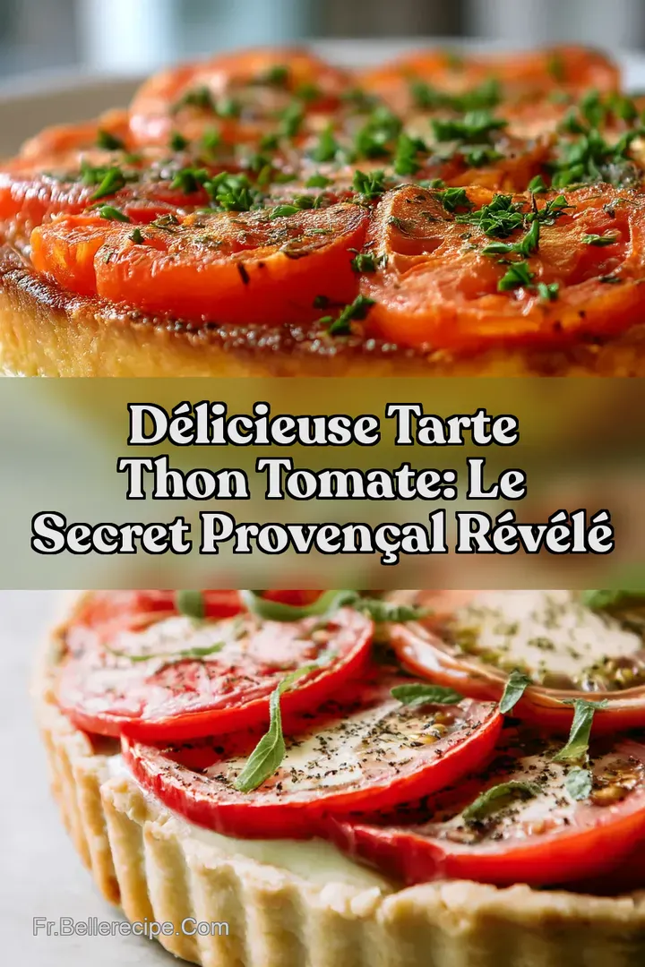 D&eacute;licieuse Tarte Thon Tomate: Le Secret Proven&ccedil;al R&eacute;v&eacute;l&eacute;