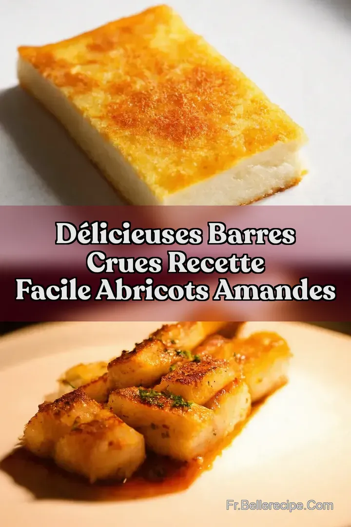 D&eacute;licieuses Barres Crues Recette Facile Abricots Amandes