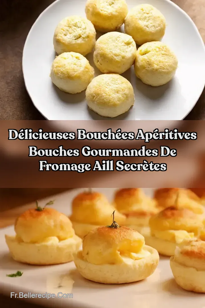 D&Eacute;LICIEUSES Bouch&eacute;es Ap&eacute;ritives Bouches Gourmandes de Fromage Aill Secr&egrave;tes
