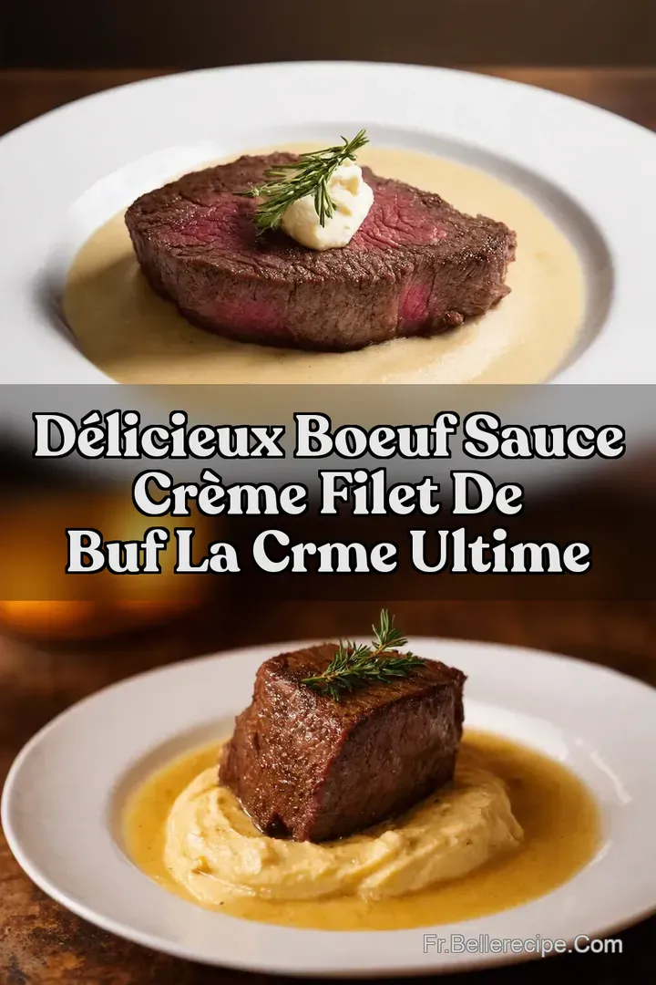 D&eacute;licieux Boeuf sauce cr&egrave;me Filet de Buf la Crme Ultime