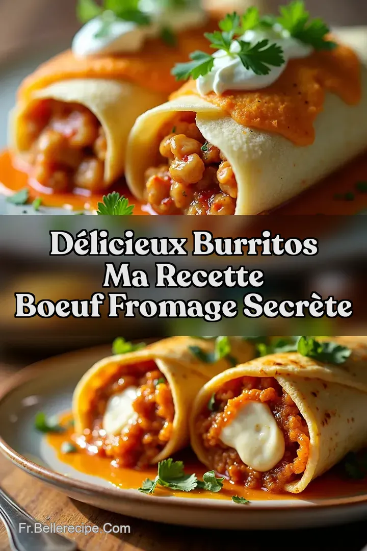 D&Eacute;LICIEUX Burritos Ma Recette Boeuf Fromage Secr&egrave;te