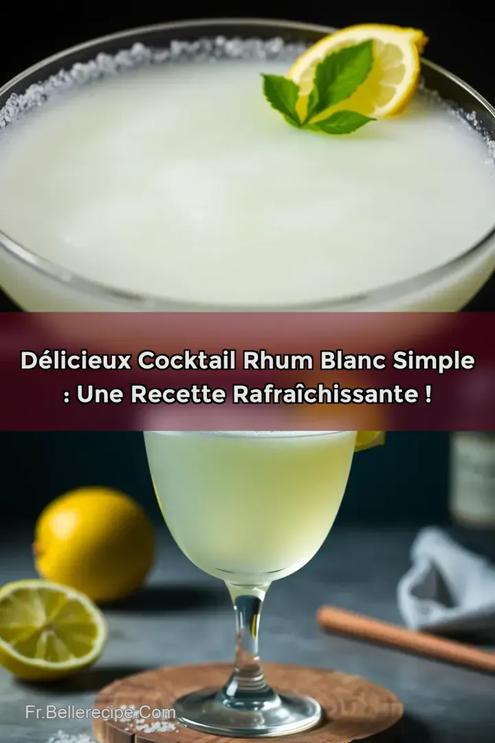 D&eacute;licieux Cocktail Rhum Blanc Simple : Une Recette Rafra&icirc;chissante !