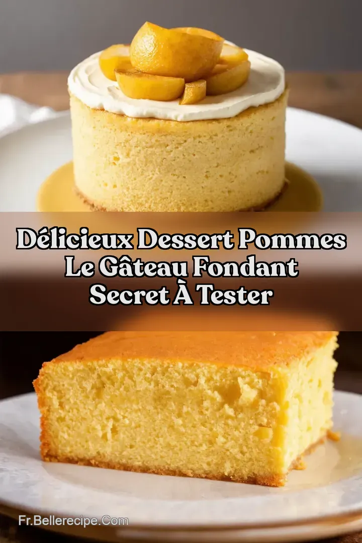 D&eacute;licieux Dessert Pommes Le G&acirc;teau Fondant SECRET &agrave; Tester