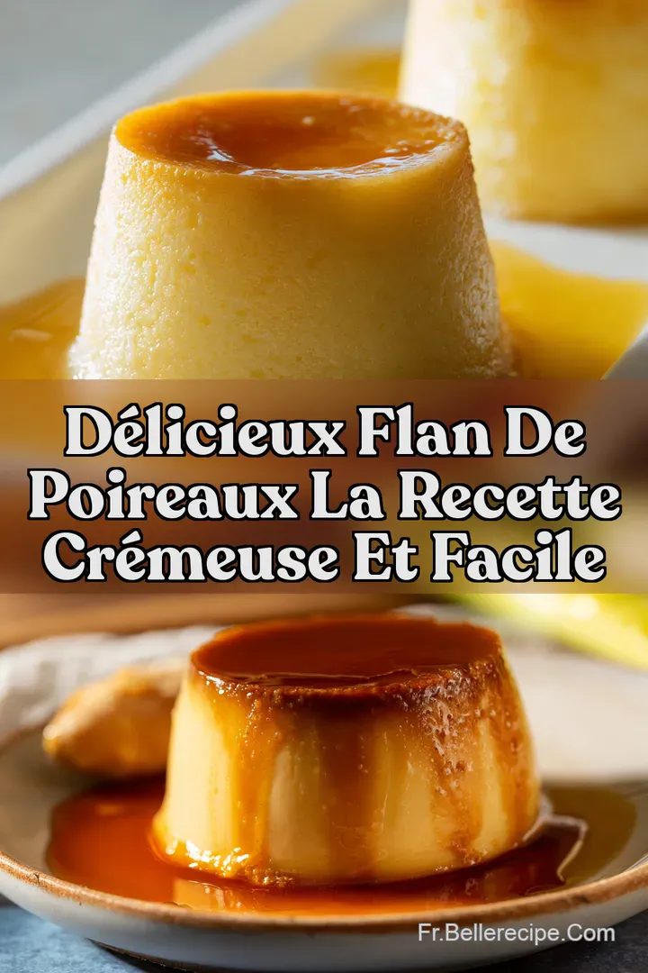 D&eacute;licieux Flan de Poireaux LA Recette Cr&eacute;meuse et Facile