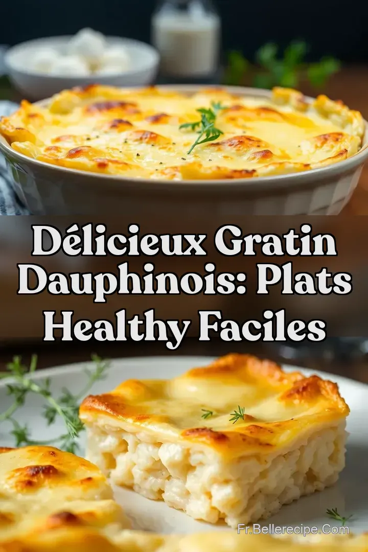 D&eacute;licieux Gratin Dauphinois: Plats Healthy faciles