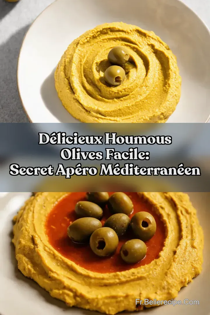 D&eacute;licieux Houmous olives facile: Secret ap&eacute;ro m&eacute;diterran&eacute;en