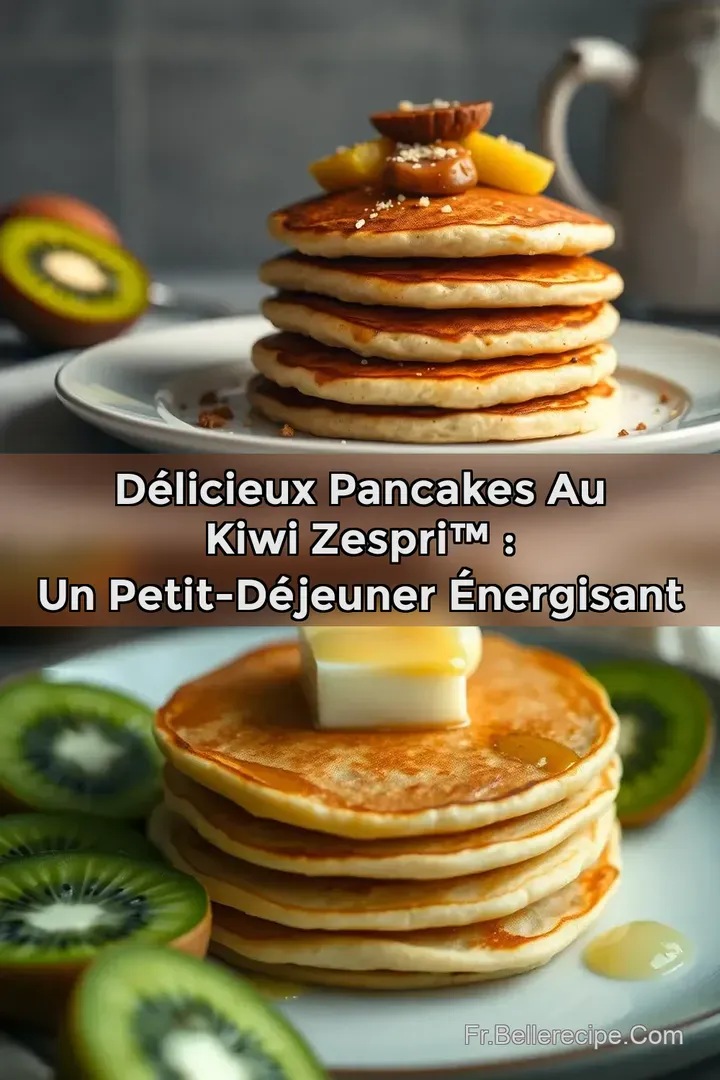 D&eacute;licieux Pancakes au Kiwi Zespri&trade; : Un Petit-D&eacute;jeuner &Eacute;nergisant