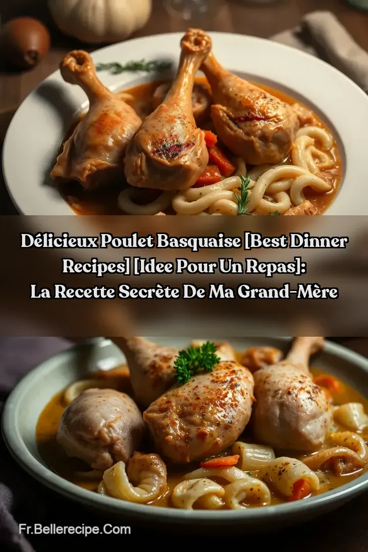 D&eacute;licieux Poulet Basquaise [Best Dinner Recipes] [idee pour un repas]: La Recette Secr&egrave;te de Ma Grand-M&egrave;re