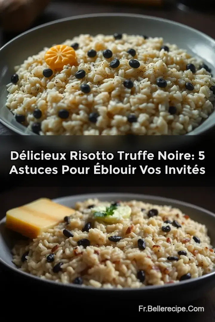 D&eacute;licieux Risotto Truffe Noire: 5 Astuces pour &Eacute;blouir vos Invit&eacute;s