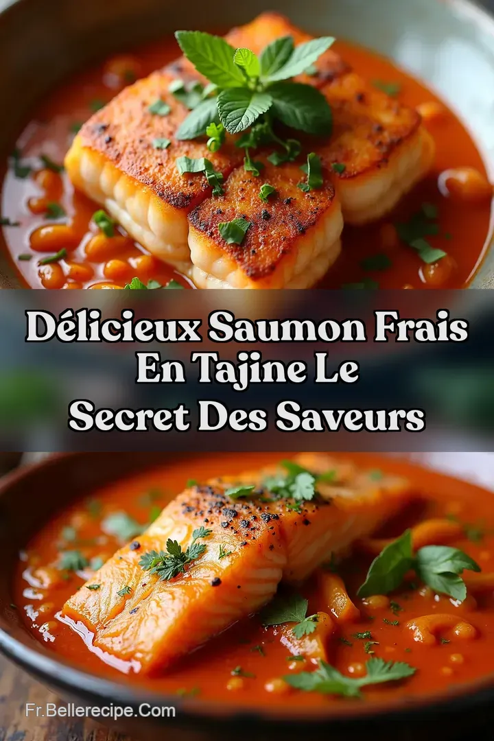 D&eacute;licieux Saumon Frais en Tajine Le Secret des Saveurs