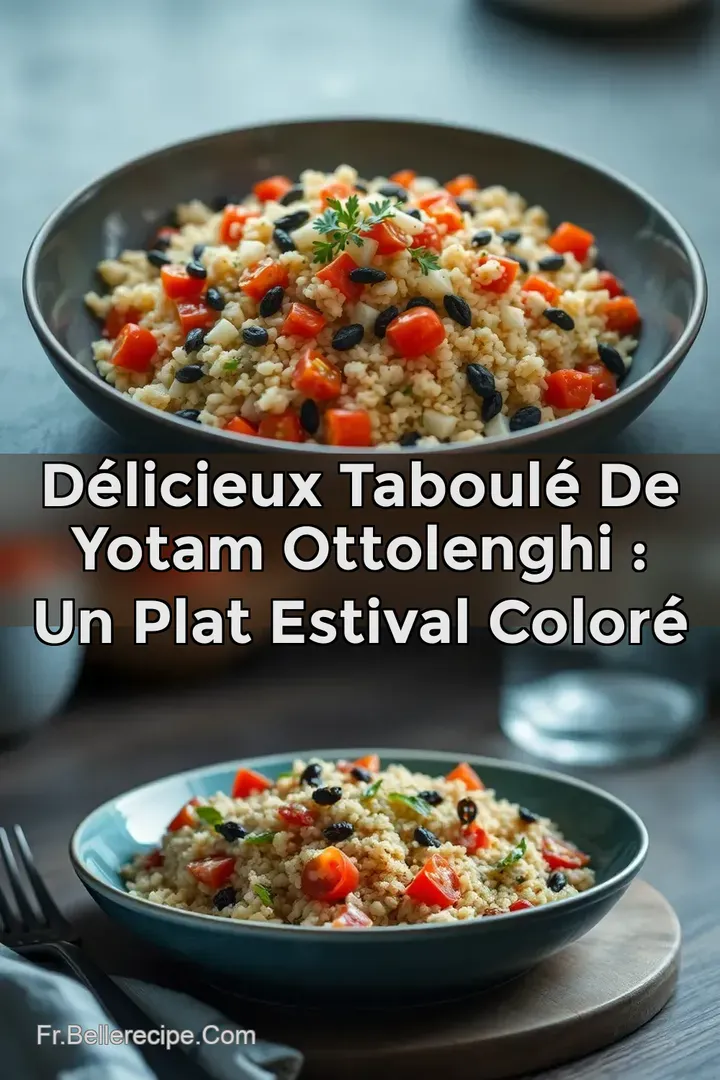 D&eacute;licieux Taboul&eacute; de Yotam Ottolenghi : Un Plat Estival Color&eacute;