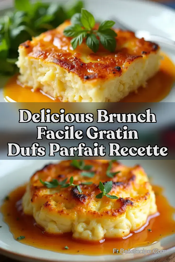 Delicious Brunch Facile Gratin dufs Parfait Recette