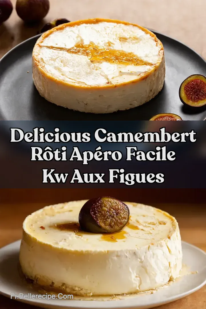 Delicious Camembert R&ocirc;ti Ap&eacute;ro Facile kw aux Figues