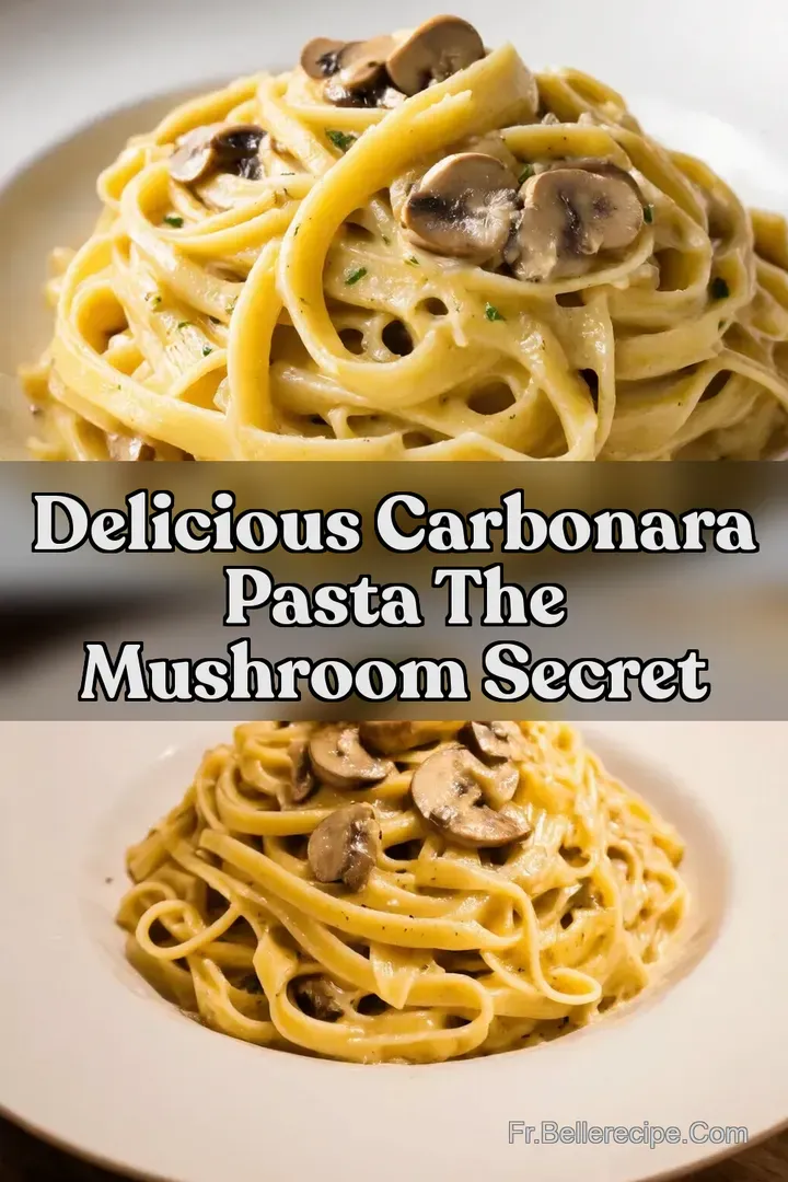 Delicious Carbonara Pasta The Mushroom Secret
