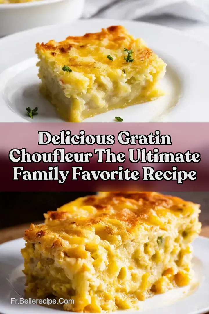 Delicious Gratin ChouFleur The Ultimate Family Favorite Recipe