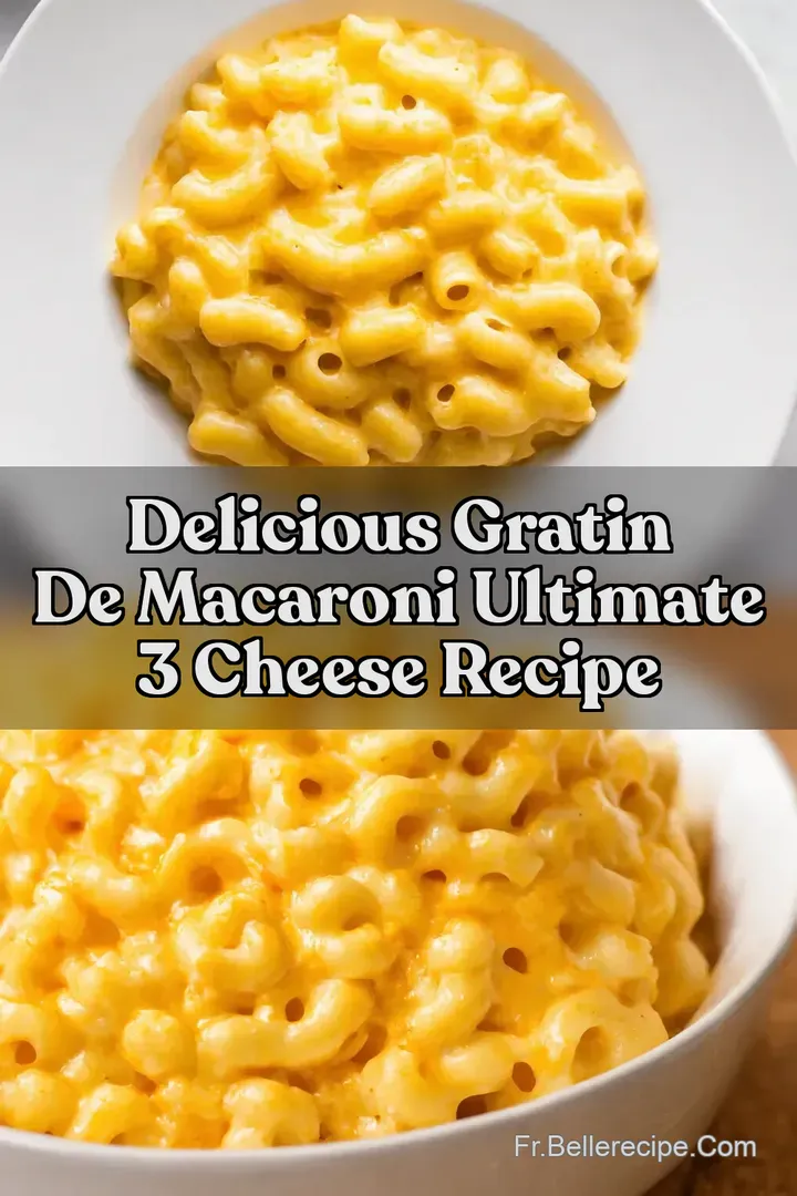 Delicious Gratin de Macaroni Ultimate 3 Cheese Recipe