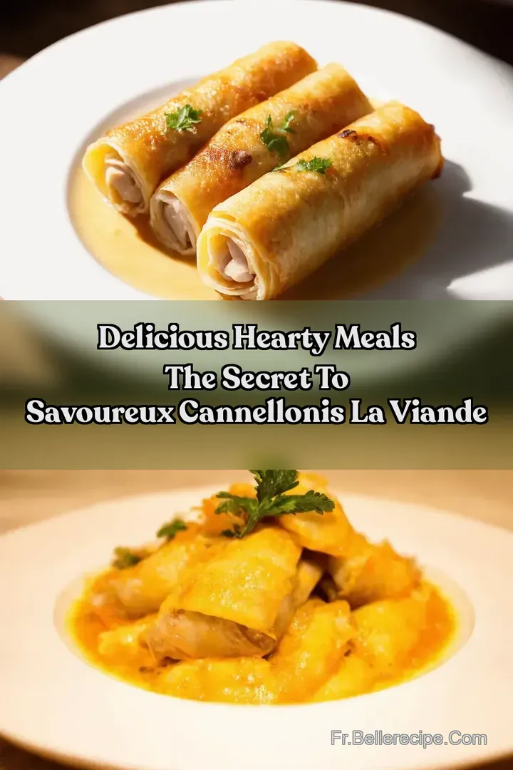 Delicious Hearty Meals The Secret To Savoureux Cannellonis La Viande