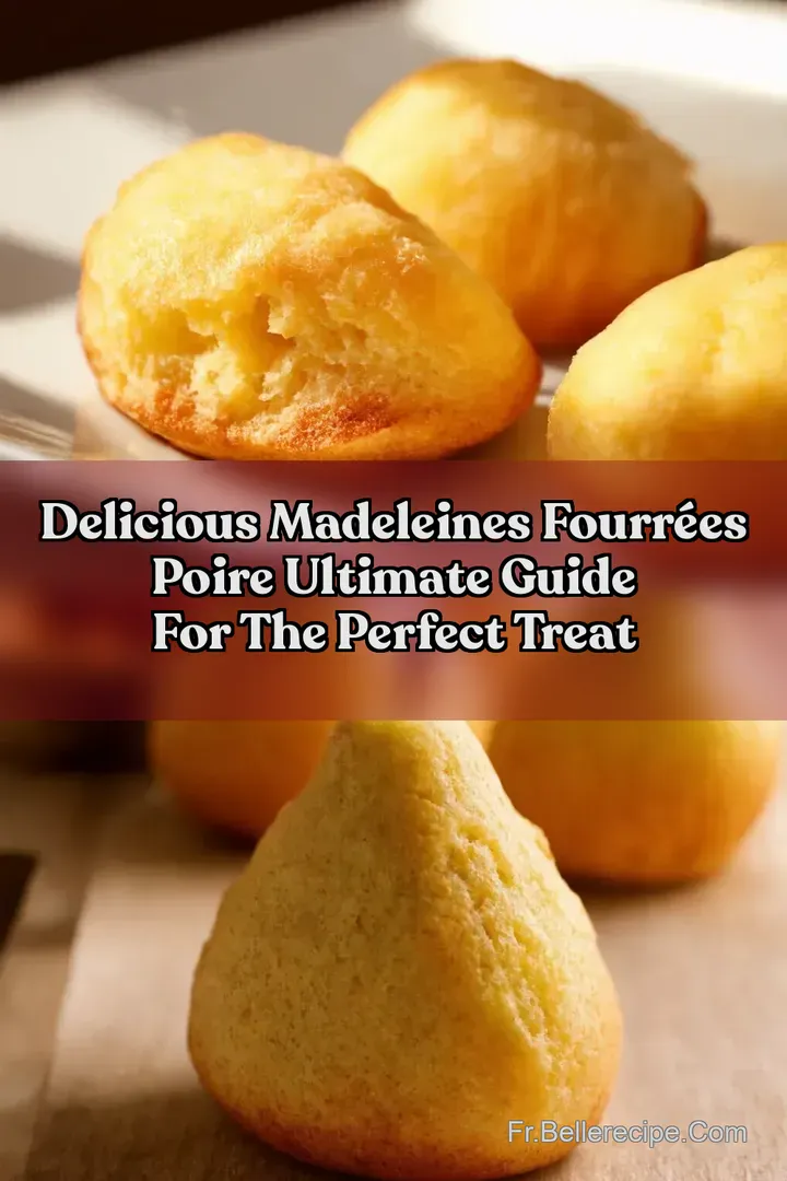 Delicious Madeleines fourr&eacute;es poire Ultimate Guide for the Perfect Treat