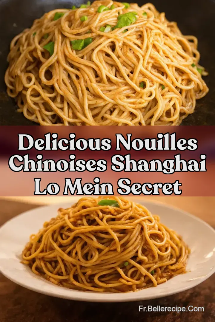 Delicious Nouilles Chinoises Shanghai Lo Mein Secret