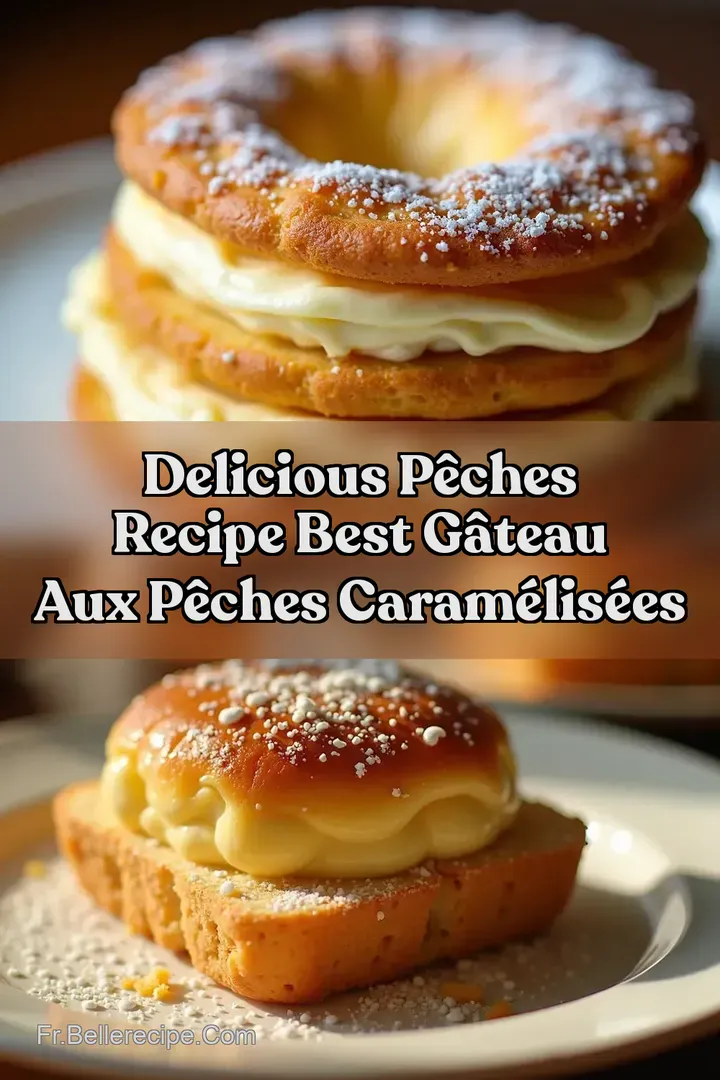 Delicious P&ecirc;ches Recipe Best G&acirc;teau aux P&ecirc;ches Caram&eacute;lis&eacute;es