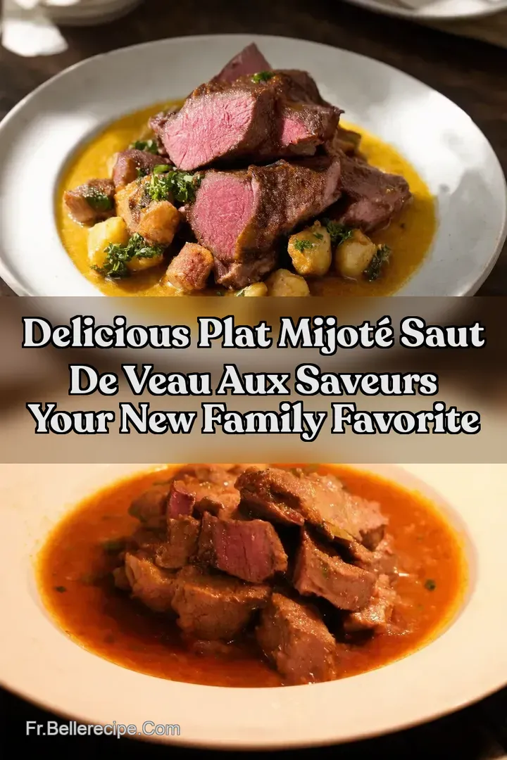 Delicious Plat Mijot&eacute; Saut de Veau aux Saveurs Your New Family Favorite