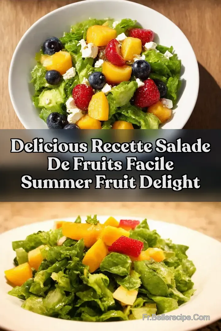 Delicious Recette Salade de fruits facile Summer Fruit Delight
