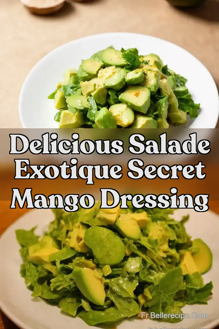 Delicious Salade Exotique Secret Mango Dressing