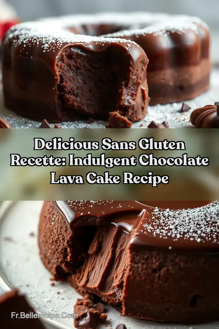 Delicious sans gluten recette: Indulgent Chocolate Lava Cake Recipe