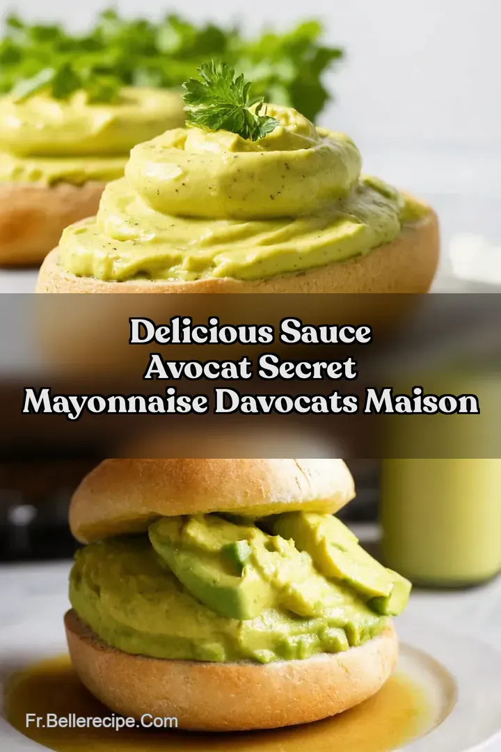 Delicious Sauce Avocat Secret Mayonnaise dAvocats Maison