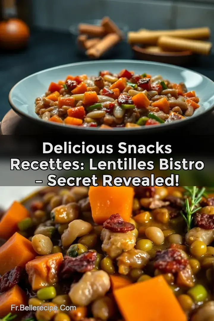 Delicious Snacks Recettes: Lentilles Bistro &ndash; Secret Revealed!