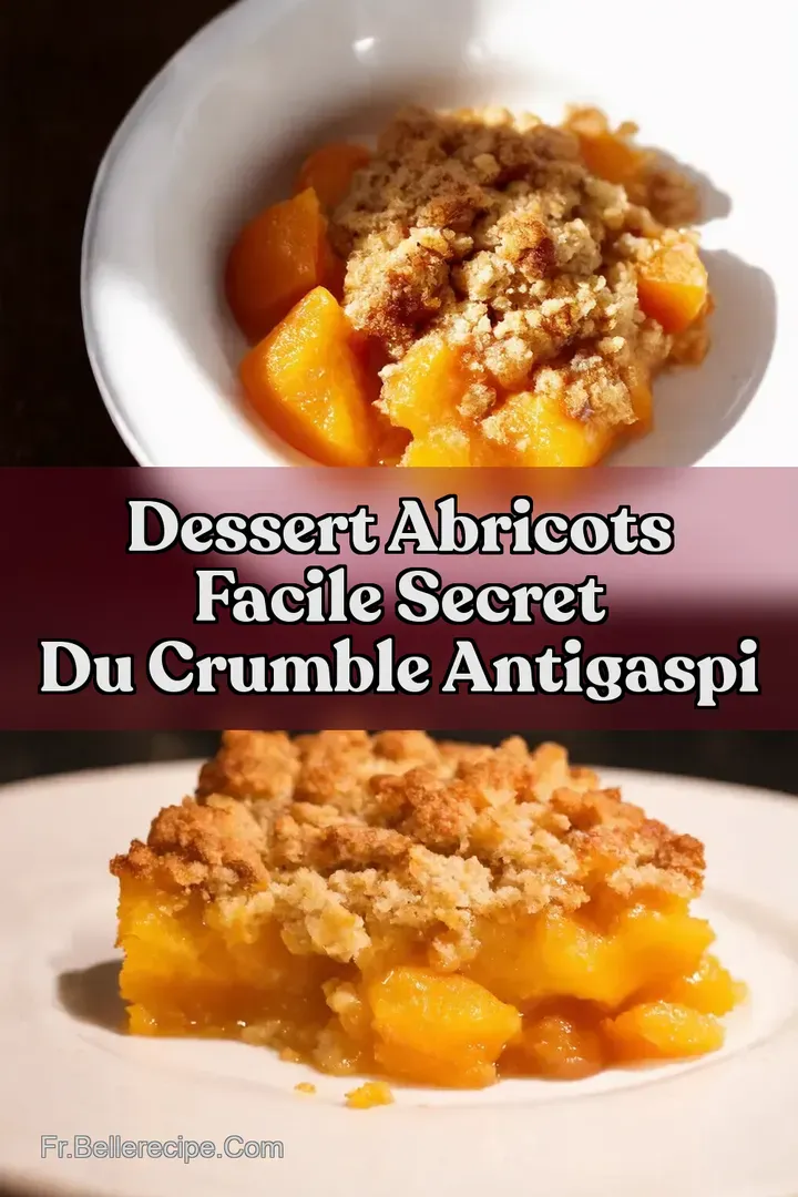 Dessert Abricots Facile Secret du Crumble AntiGaspi