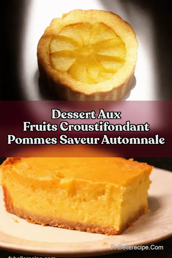 Dessert aux Fruits CroustiFondant Pommes Saveur Automnale