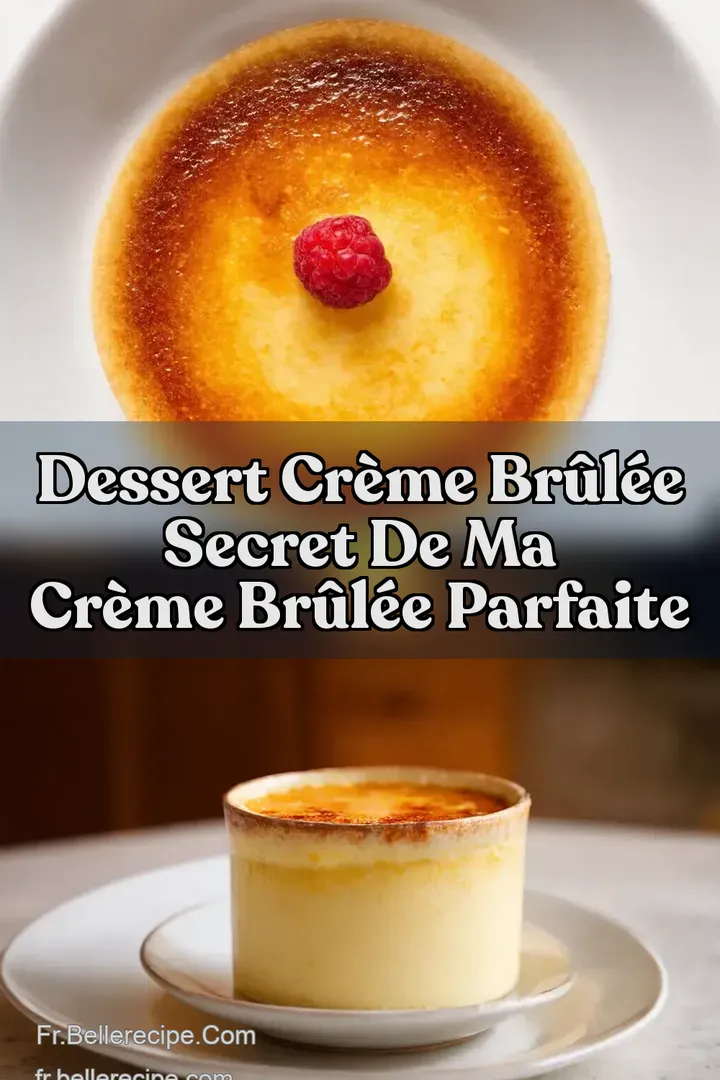 Dessert Cr&egrave;me Br&ucirc;l&eacute;e Secret de Ma Cr&egrave;me Br&ucirc;l&eacute;e Parfaite