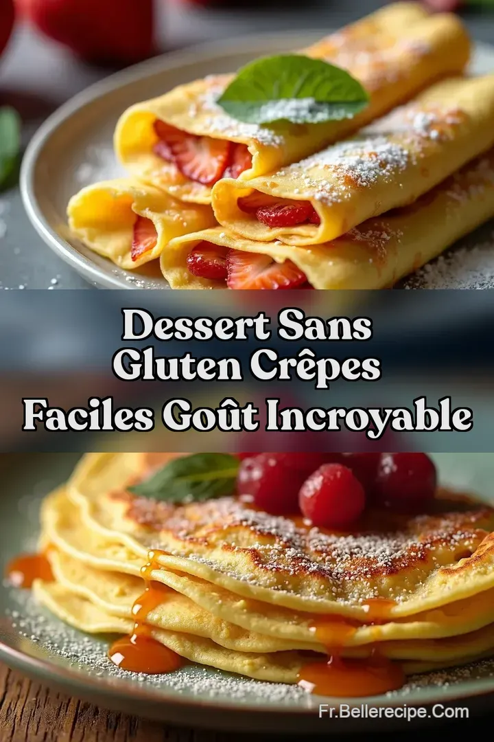 Dessert sans gluten Cr&ecirc;pes Faciles Go&ucirc;t Incroyable