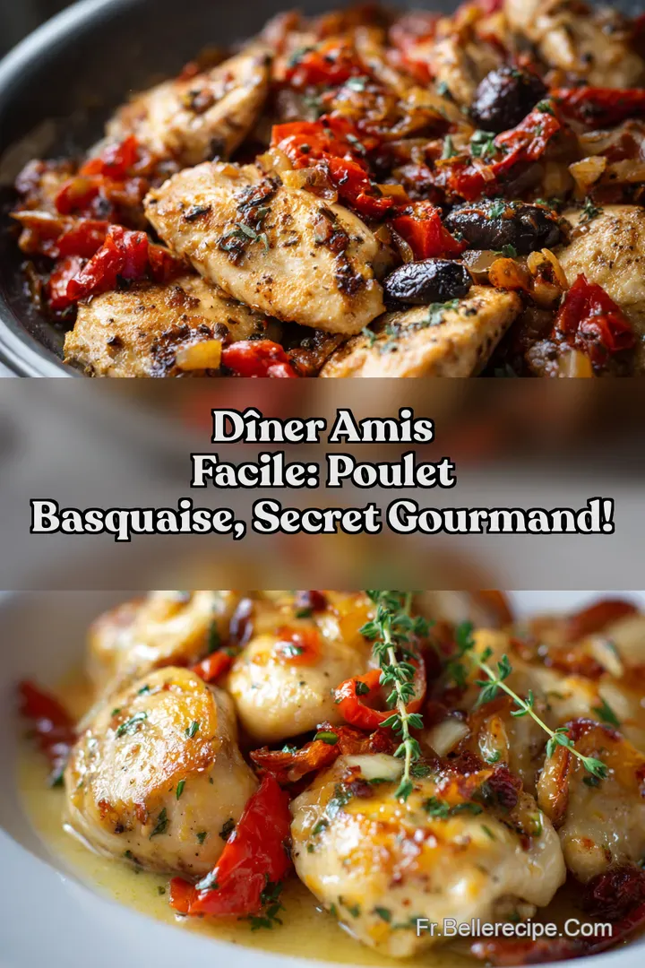 D&icirc;ner Amis Facile: Poulet Basquaise Secret Gourmand!