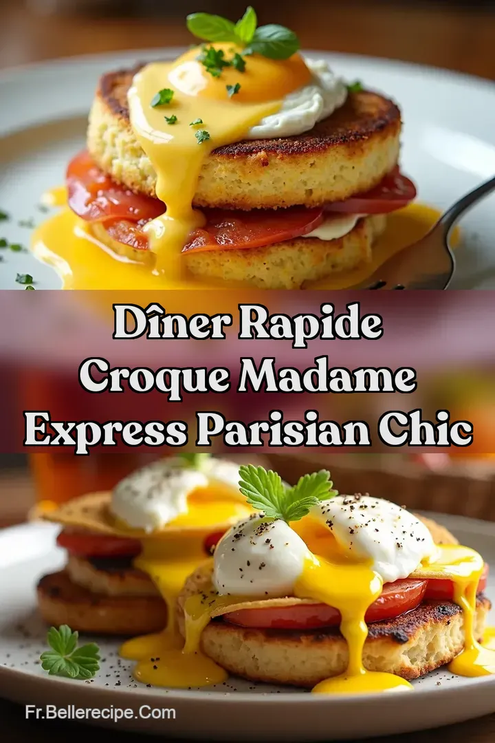 D&icirc;ner Rapide Croque Madame Express Parisian Chic