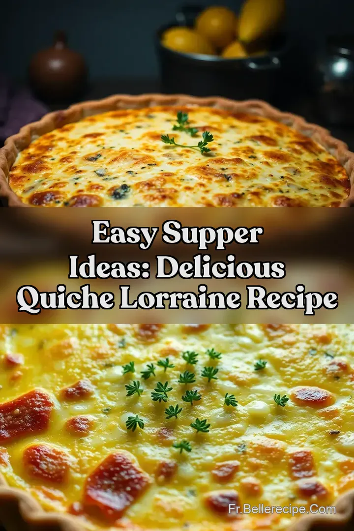 Easy Supper Ideas: Delicious Quiche Lorraine Recipe