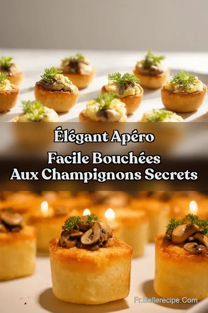 &Eacute;l&eacute;gant Ap&eacute;ro Facile Bouch&eacute;es aux Champignons Secrets