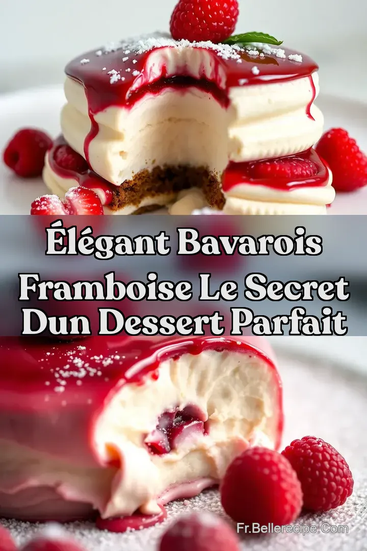 &Eacute;l&eacute;gant Bavarois Framboise Le Secret dun Dessert Parfait