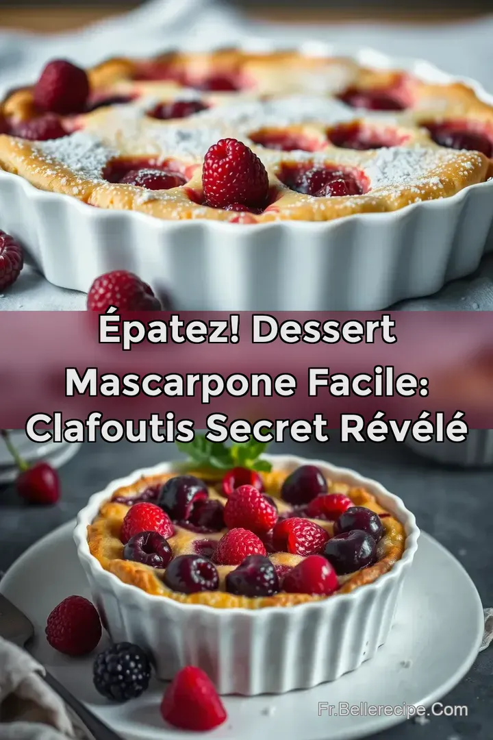 &Eacute;patez! Dessert Mascarpone Facile: Clafoutis Secret R&eacute;v&eacute;l&eacute;