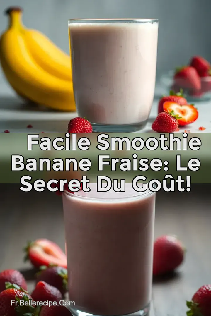 🍓🍌 Facile Smoothie Banane Fraise: Le Secret du Go&ucirc;t!