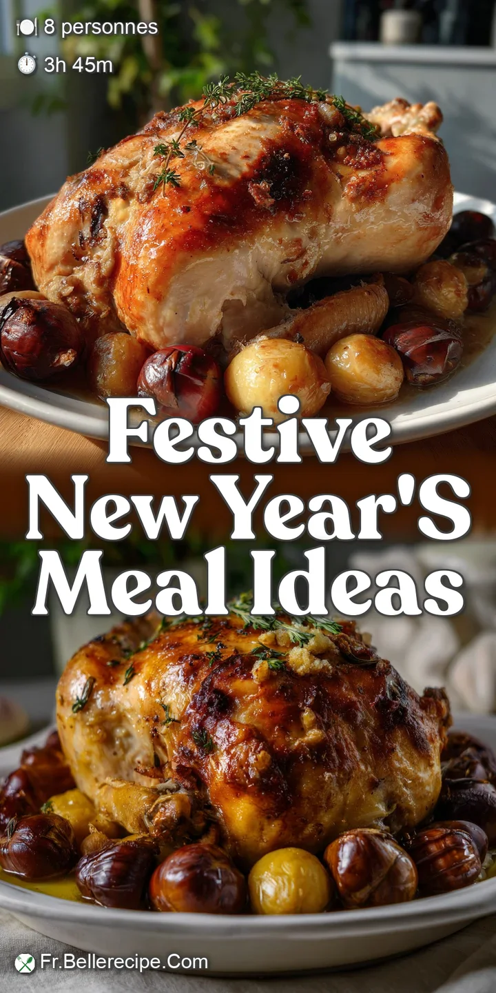 Close-up of succulent capon, showing tender, juicy meat and a flavorful chestnut stuffing. Textural contrast of crispy ski...