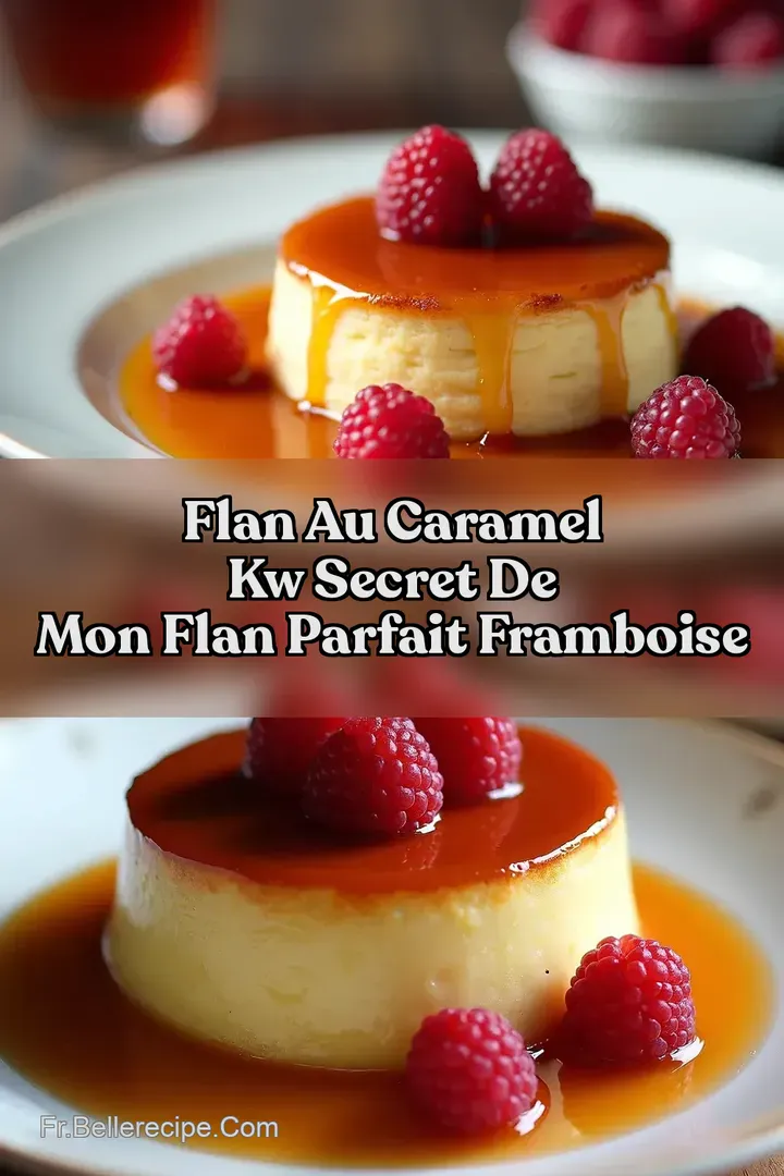Flan au Caramel kw Secret de mon Flan Parfait Framboise