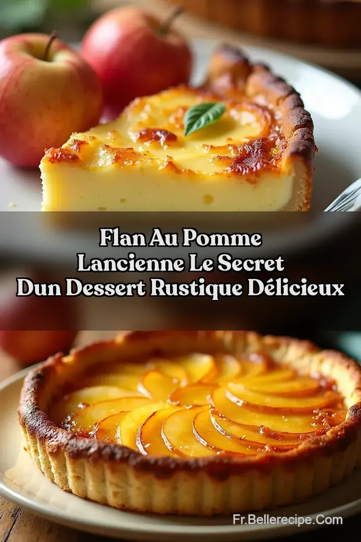 Flan au Pomme lAncienne Le Secret dun Dessert Rustique D&eacute;licieux