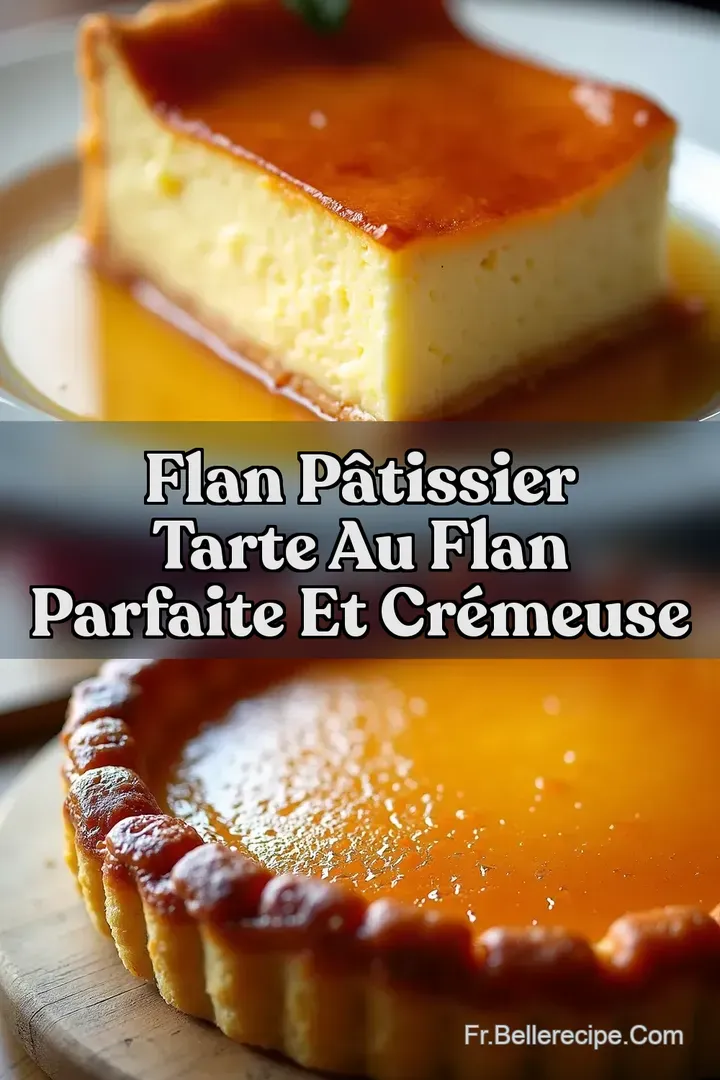 Flan P&acirc;tissier Tarte au Flan Parfaite et Cr&eacute;meuse