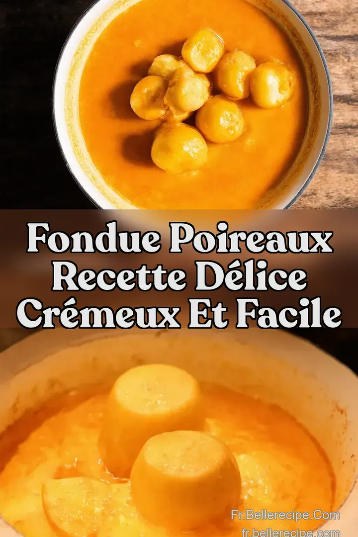 Fondue Poireaux Recette D&eacute;lice Cr&eacute;meux et Facile