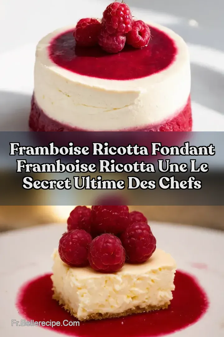 Framboise Ricotta Fondant Framboise Ricotta Une Le Secret Ultime des Chefs